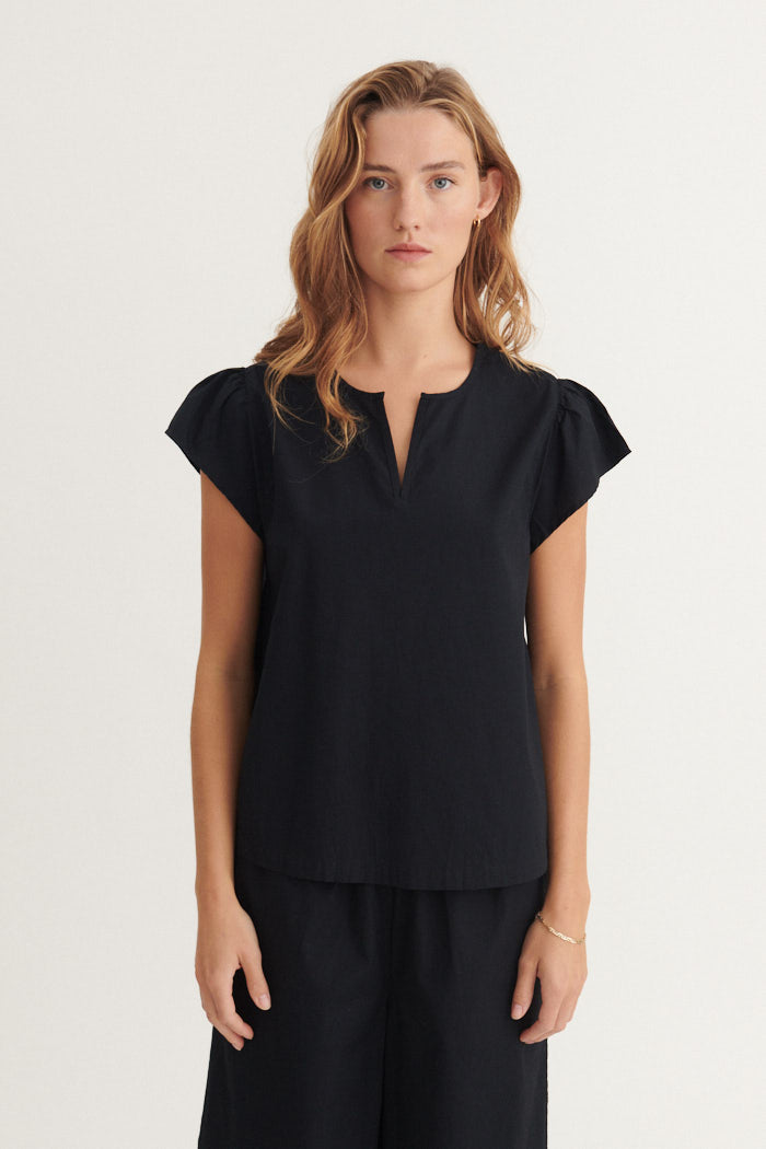 Basic Apparel Silje SS Top Tops & tank-tops 001 Black